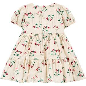 Carters child of mine baby girl dress- holly and berry print 0-3 months